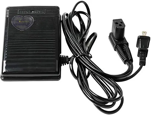 Compatible with Singer Sewing Machine Foot Control Pedal with Cord fit (3 Round Type Prong # 979314-031) (#362095-001) US Standard 110V Plug