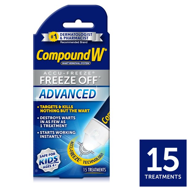 Compound W Freeze Off Advanced Wart Remover with Accu-Freeze, 15 Applications