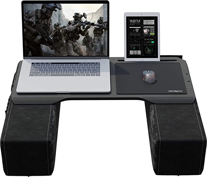 CouchmasterÂ® CYBOT - Ergonomic Lap Desk for Notebooks or Wireless Equipment, Including Pillows, Mousepad