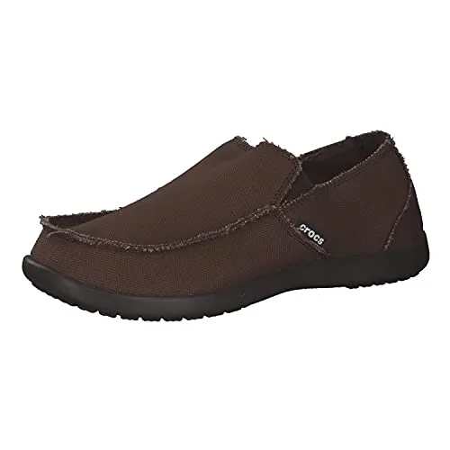 Crocs Men's Santa Cruz Loafer | Comfortable Men's Loafers | Slip On Shoes, Espresso/Espres, 12 US Men