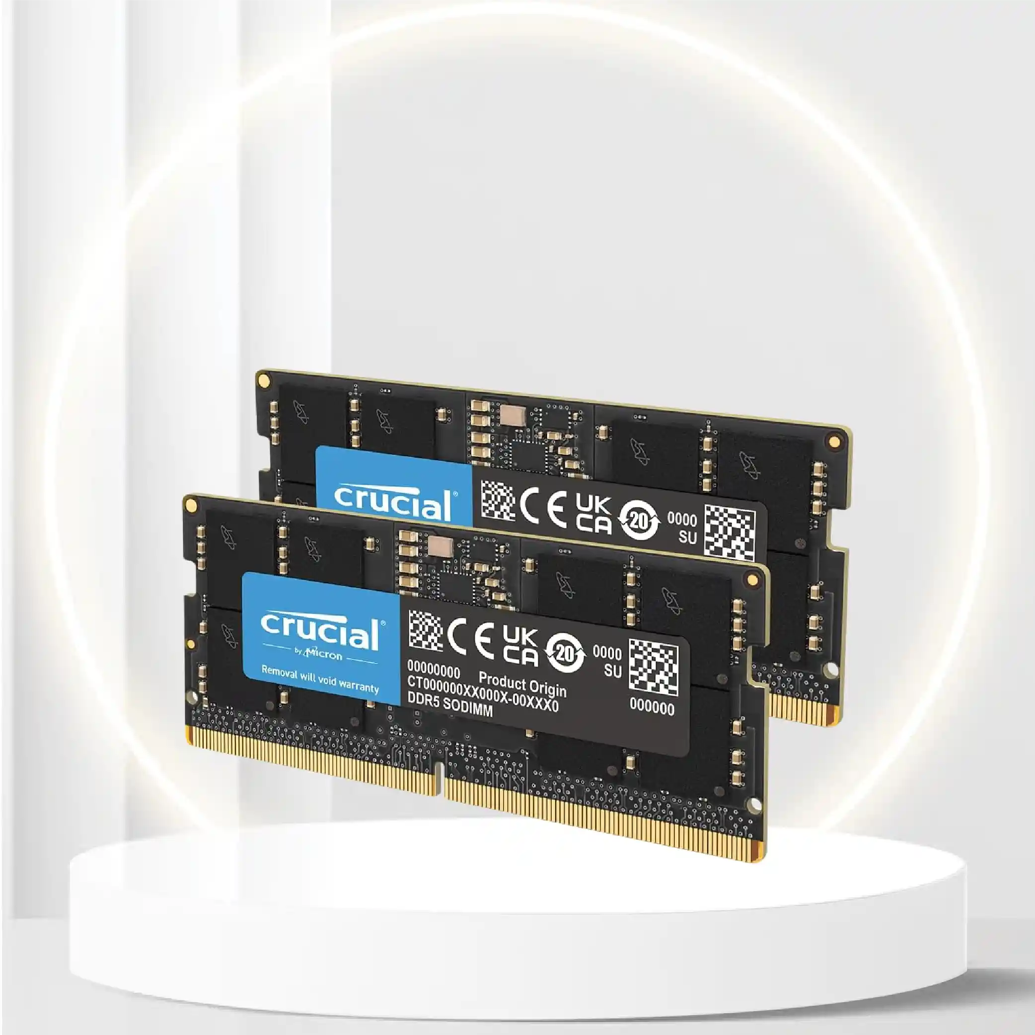 Crucial RAM 32GB Kit (2x16GB) DDR5 5600MHz (or 5200MHz or 4800MHz) Laptop Memory CT2K16G56C46S5, Black