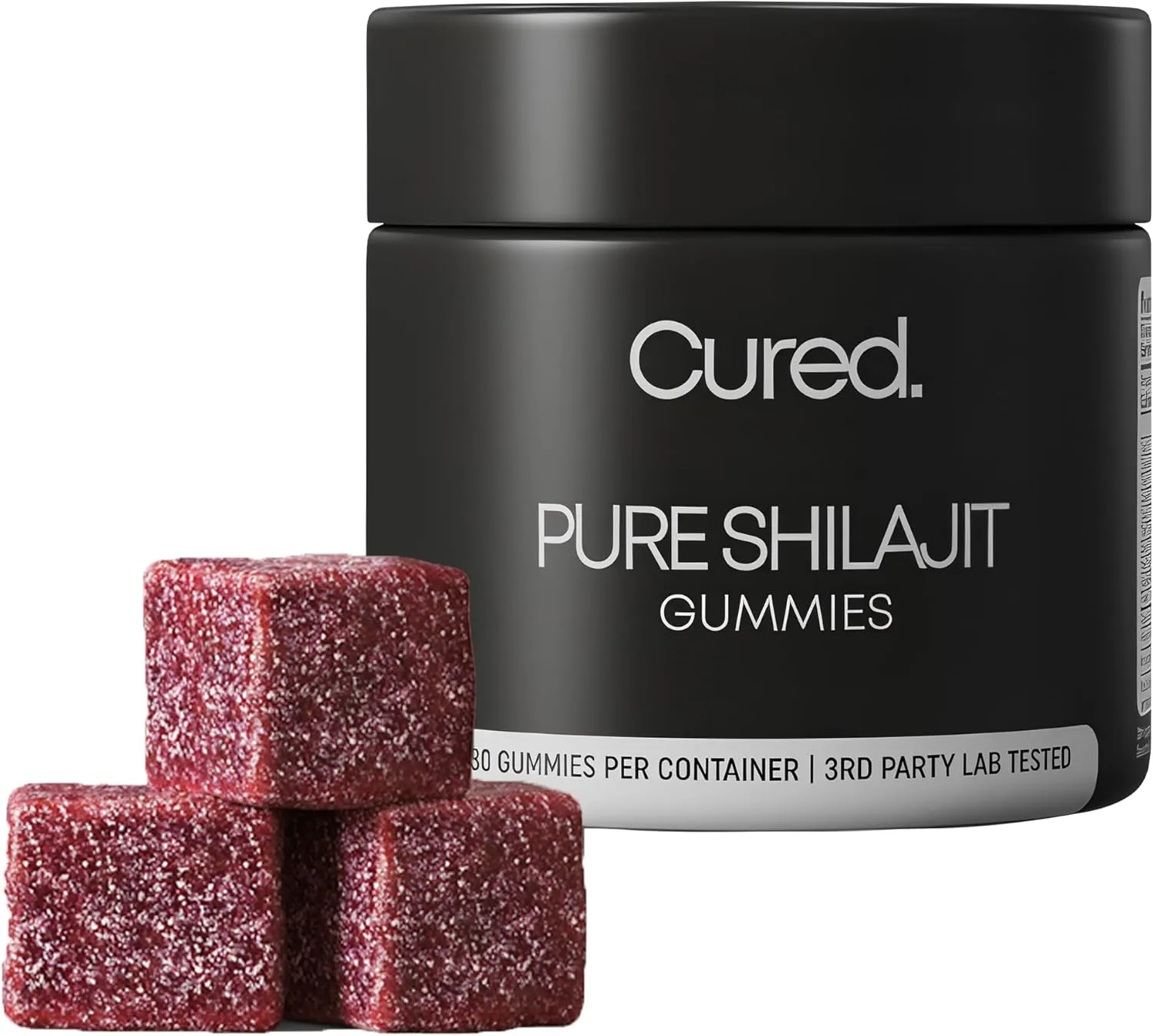 Cured Shilajit Gummies for Men with 85+ Trace Minerals, Fulvic & Humic Acid