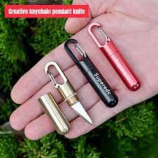 Cutting Tool Brass EDC Portable Mini Tool Key Ring Pendant Outdoor Knife Tools