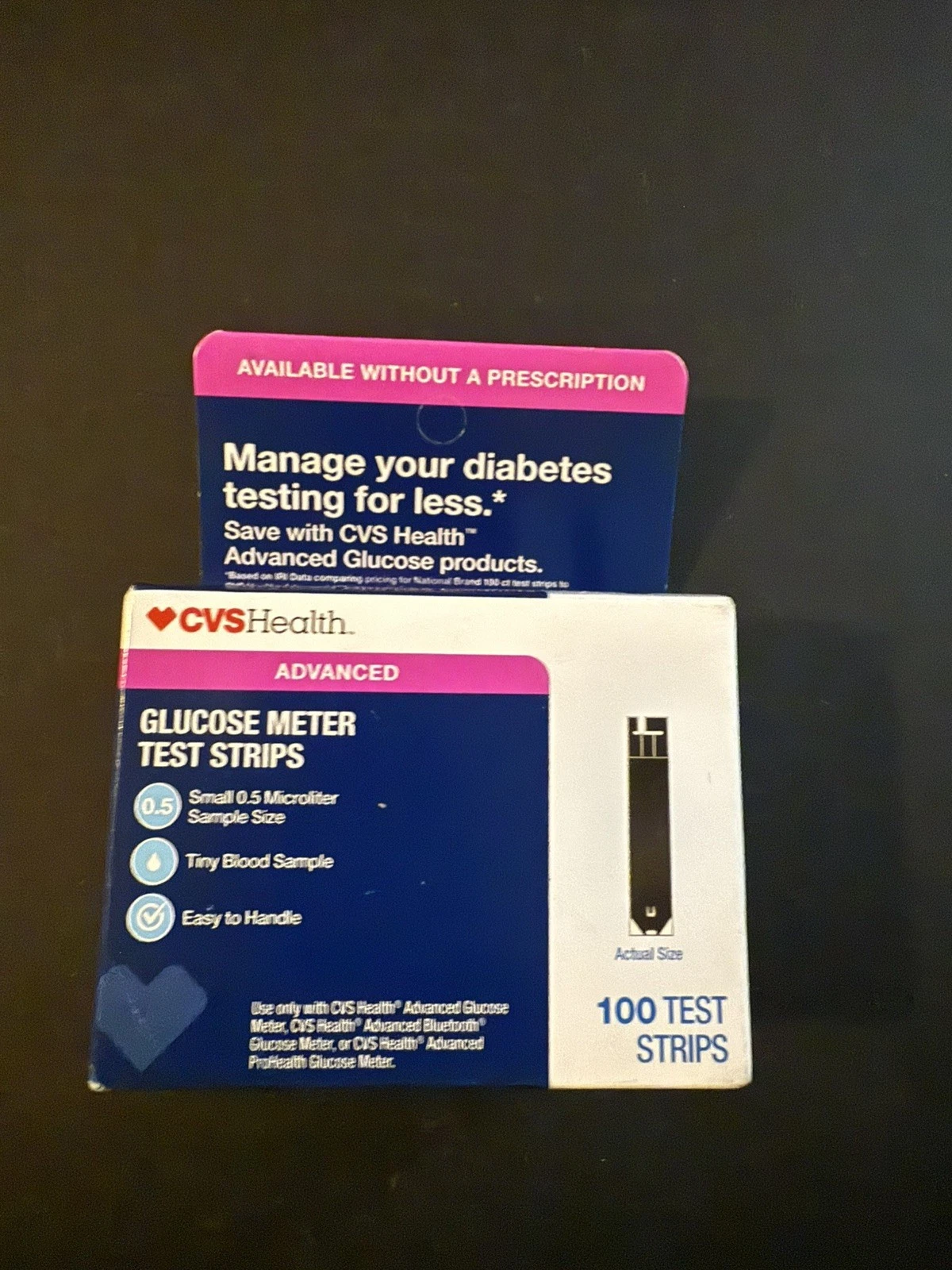 CVS Health Advanced Glucose Test Strips 100ct 