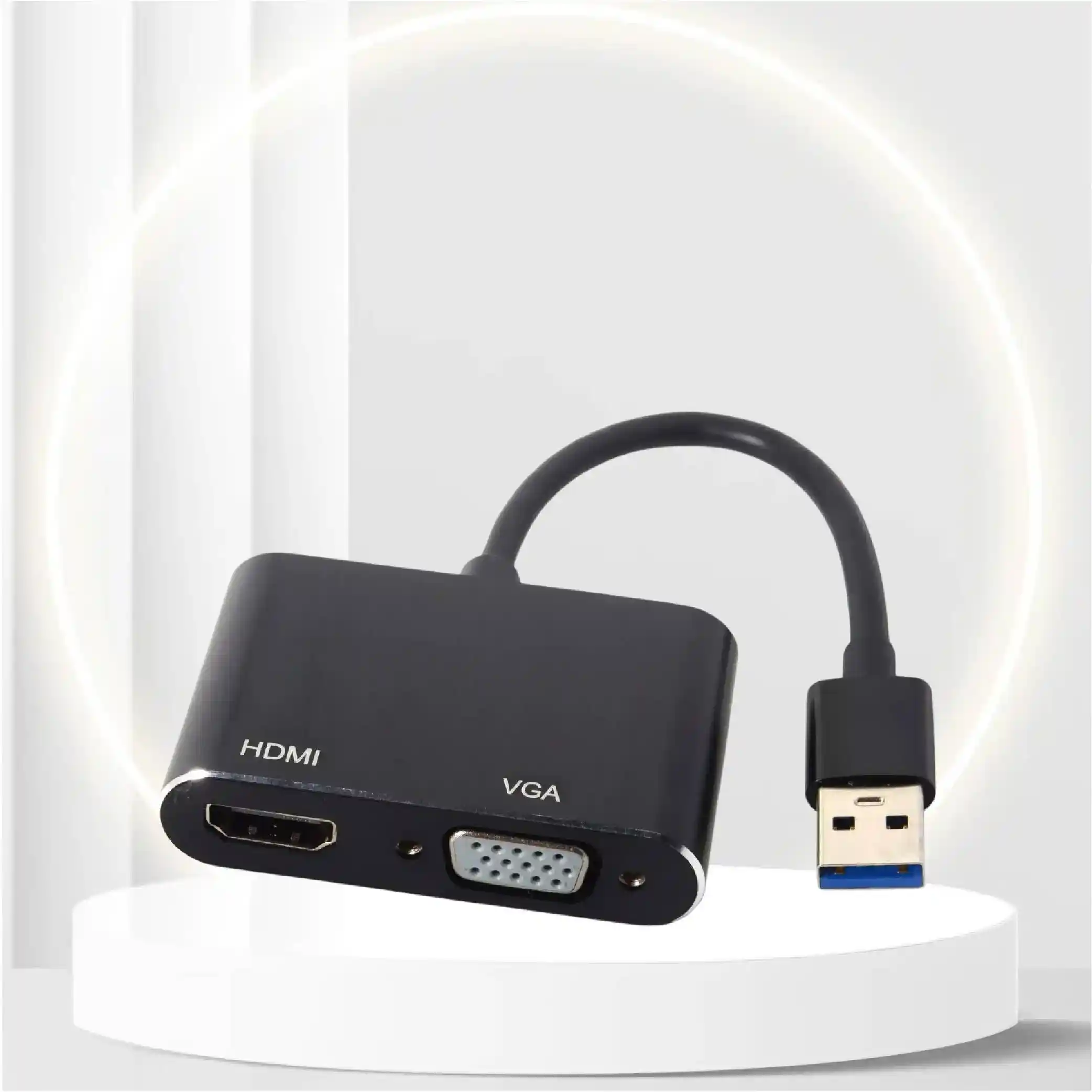 CY USB 3.0 2.0 to HDMI VGA HDTV Adapter Cable External Graphics Card for Windows Laptop
