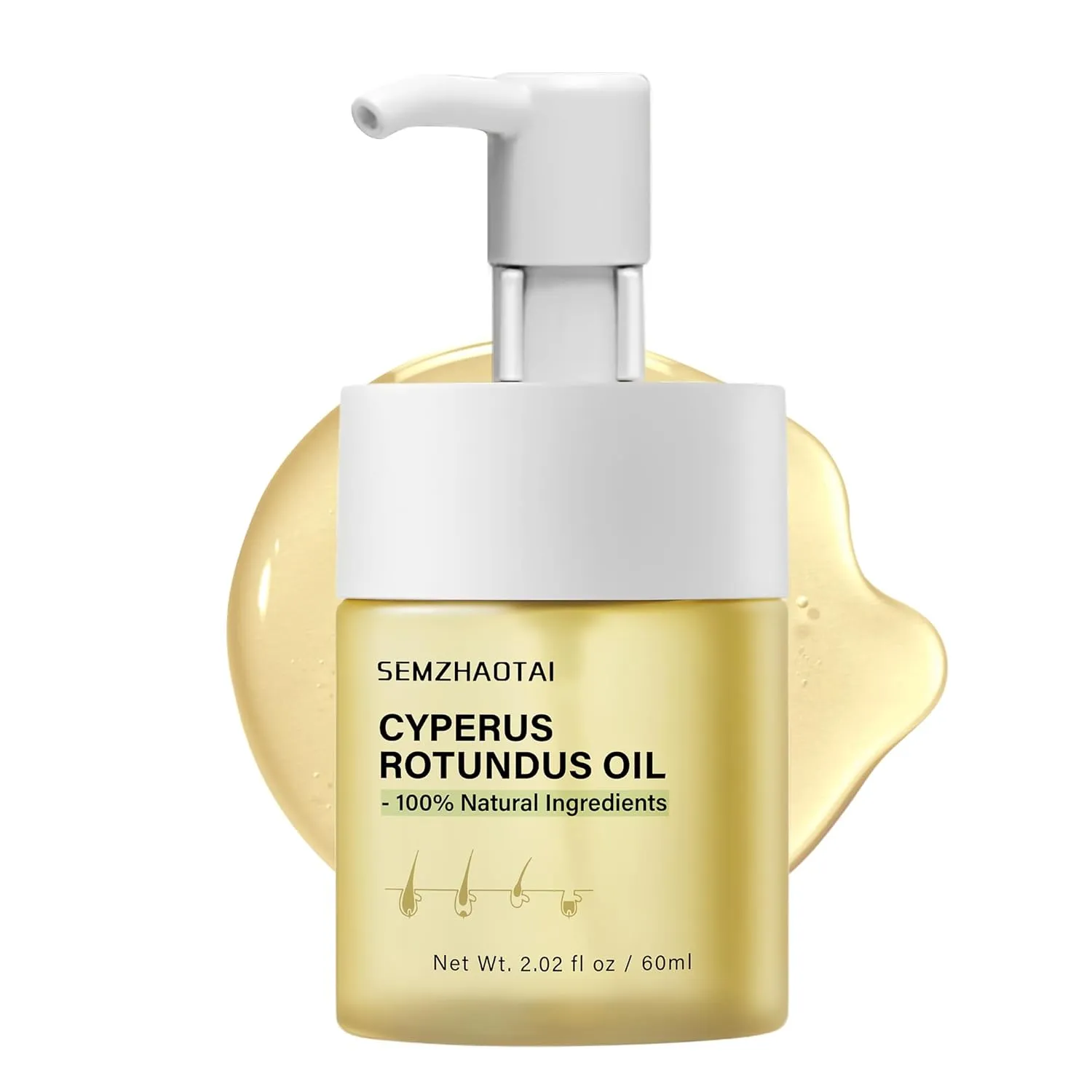 Cyperus Rotundus Oil  Cyprus Oil  Reduces Body Hair, Soothes & Nourishes Skin, Safe for All Types, Ideal for Full Body Use, Natural Hair Removal Solution