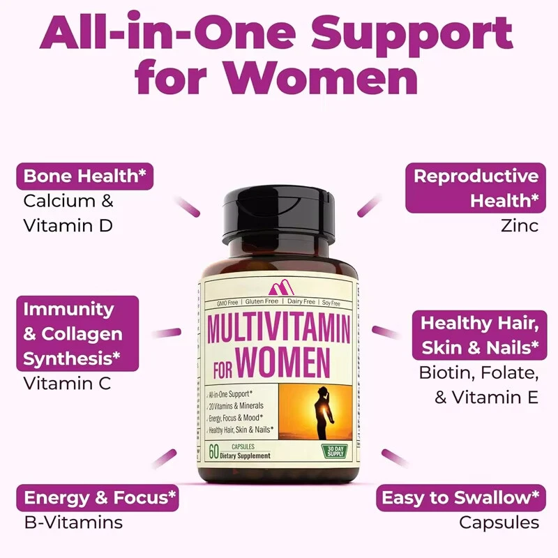 Daily Multivitamin and Mineral Supplements 60 Capsules