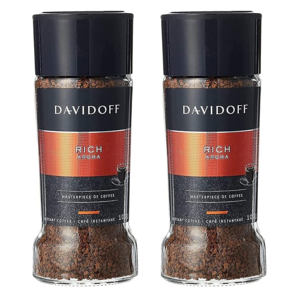 Davidoff CafÃ© Rich Aroma Instant Ground Coffee,100 gm Jar, 2 Pack
