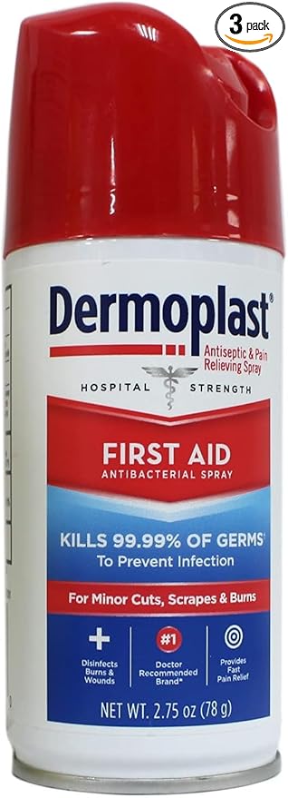 Dermoplast Dermoplast Pain Relieving Antibacterial Spray, 2.75 oz (Pack of 3)