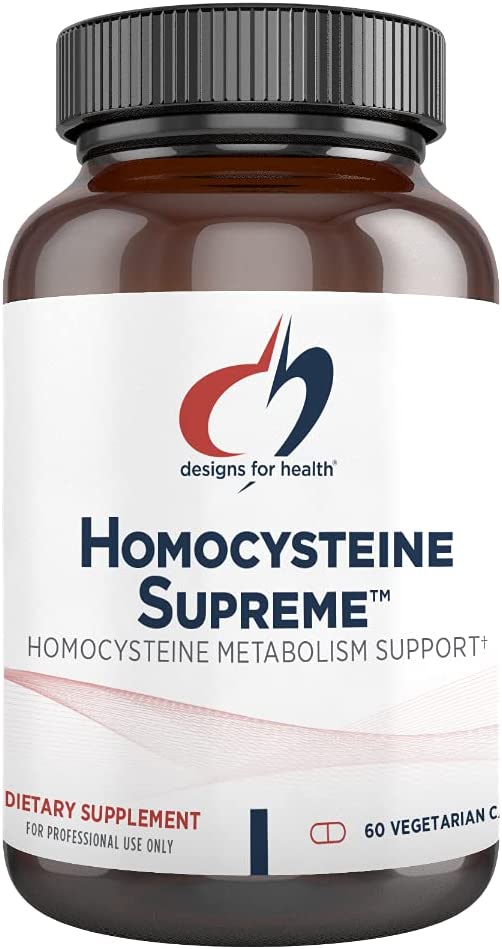 Designs for Health Homocysteine Supreme - Methylation + Cardiovascular Support Supplement with Folate, Vitamins B12, B2, B6 (P-5-P) + TMG - Non-GMO (60 Capsules)
