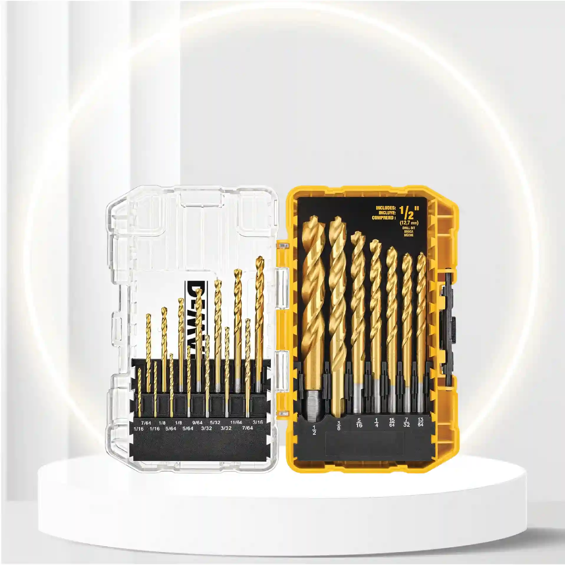 DEWALT Titanium Drill Bit Set, Pilot Point, 21-Piece (DW1361)