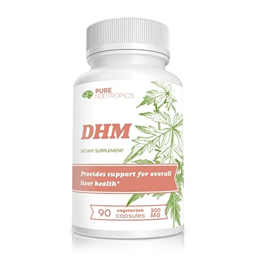 Dihydromyricetin (DHM) 300 mg Capsules | Hovenia Dulcis Extract | 90 Veg Cap Value Pack | Support Liver Health | After Alcohol Support | Party Smart
