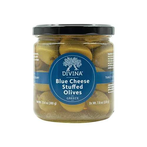 Divina Blue-Cheese-Stuffed Green Olives, 7.8 oz