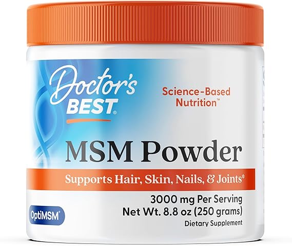 Doctor's Best, MSM Powder with OptiMSM, 8.8 oz (250 g)
