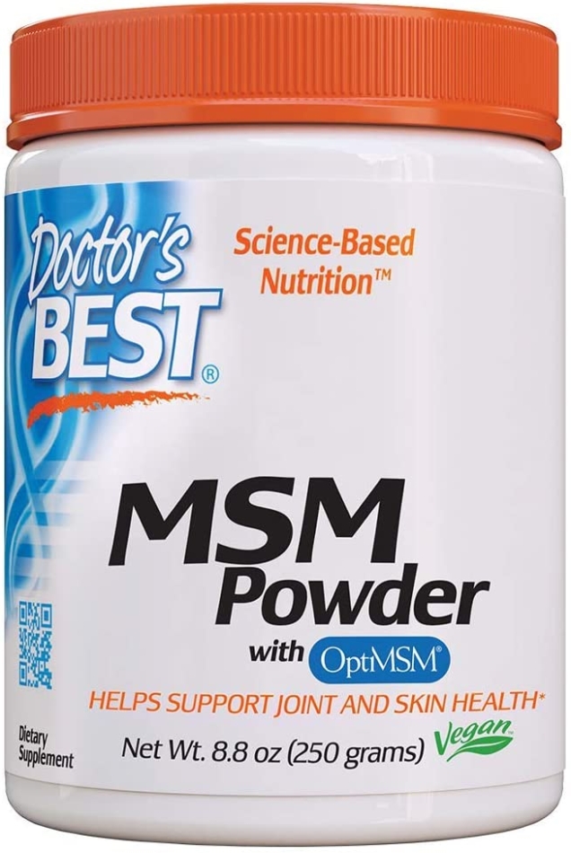 Doctor s Best MSM Powder with OptiMSM  Non-GMO  Vegan  Gluten Free  Soy Free 250 Grams