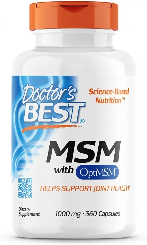Doctors Best MSM with OptiMSM Joint Support  1000 mg 360Tablets