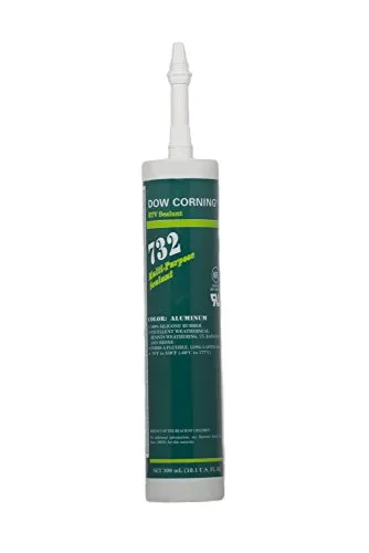 Dow Corning 1891987 732 Aluminum Multi-Purpose Sealant, -60 to 180 Degree C, 300 mL