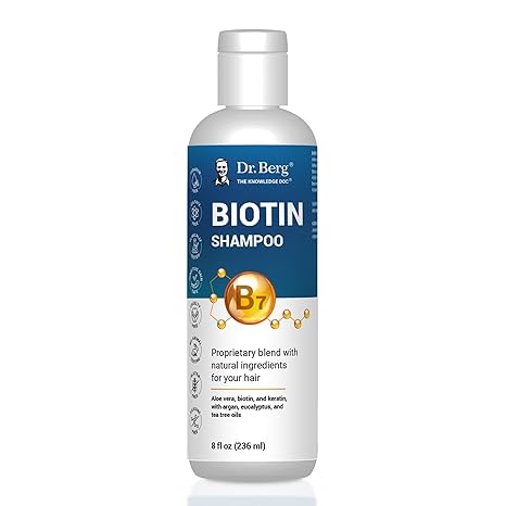Dr. Berg Biotin Shampoo for Men & Women (Improved High-Performance Formula) - 8 Fl oz