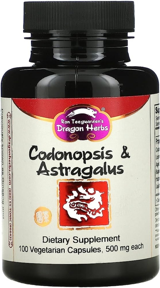 Dragon Herbs ( Ron Teeguarden ), Codonopsis & Astragalus, 500 mg, 100 Vegetarian Capsules