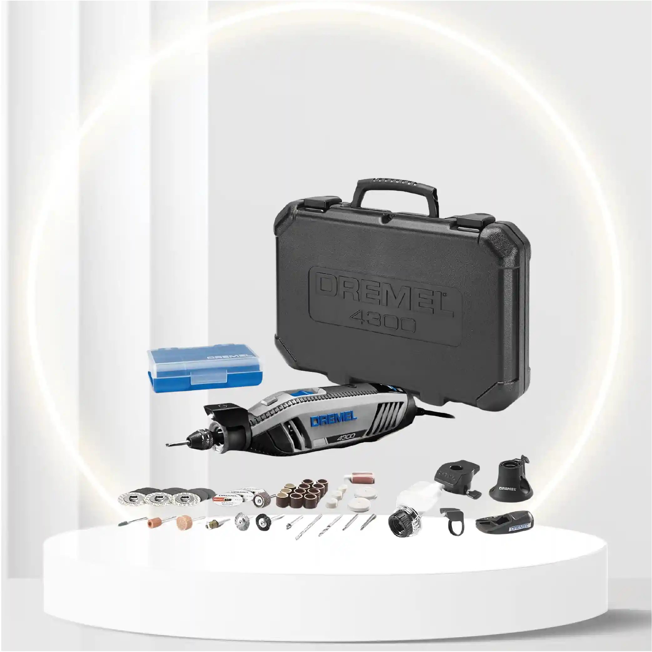 Dremel 4300-5/40 High Performance Rotary Tool Kit with LED Light- 5 Attachments & 40 Accessories- Engraver, Sander, and Polisher- Perfect for Grinding, Cutting, Wood Carving, Sanding, and Engraving