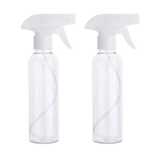 Driew Plant Spray Bottle Mister Plastic, 2 Pack 8.5oz Plant Mister Spray Bottle for Cleaning Solution, Empty Water Sprayer with Trigger for Gardening