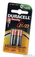DURACELL MN21B2PK Non-rechargeable Battery, Alkaline, 12 V, Raised Positive and Flat Negative (5 pieces)