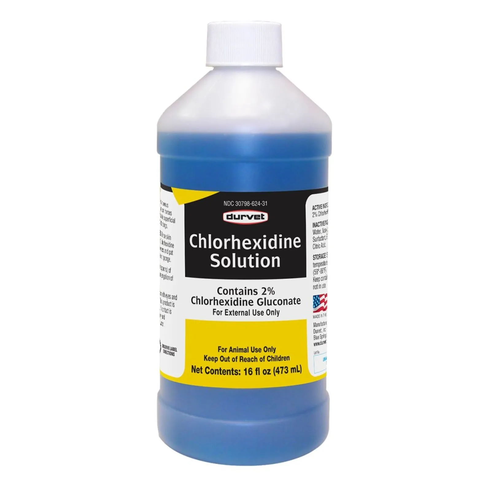 Durvet Chlorhexidine Solution 2% 16 Oz Topical Antiseptic 16Oz
