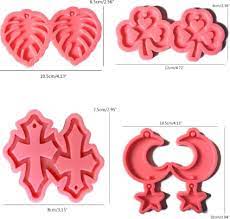 Earring Stud Resin Molds Earrings Resin Mould Resin Charms Casting Mould Stud Earrings Earring Backs Jewelry Making