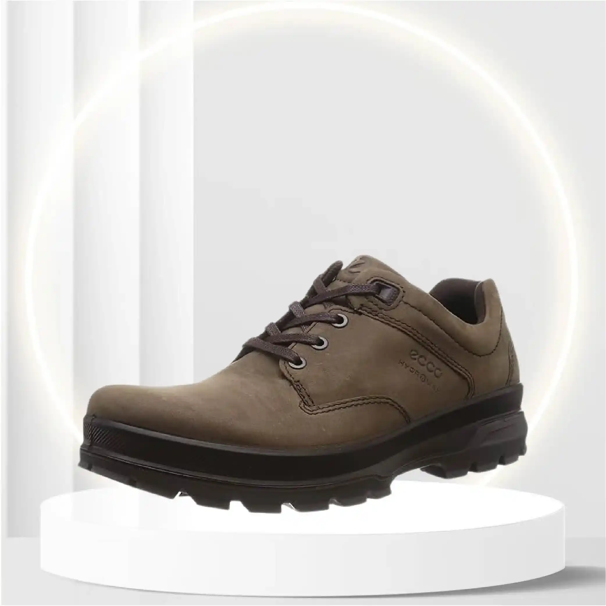 ECCO Men's Rugged Track Low Hydromax Hiking Shoe, Coffee Nubuck, 10-10.5