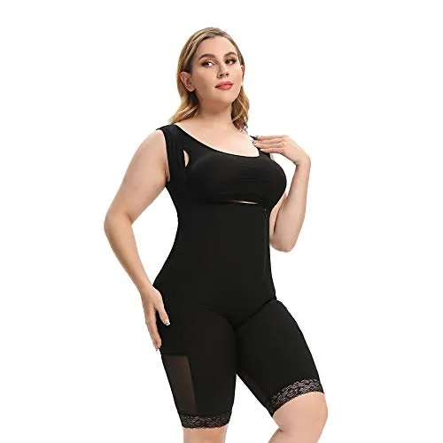 EESIM Women Fajas Colombianas Plus Size Open Bust Shapewear Bodysuit Butt Lifter Tummy Control High Waist Thigh Slimmer Full Body Shaper