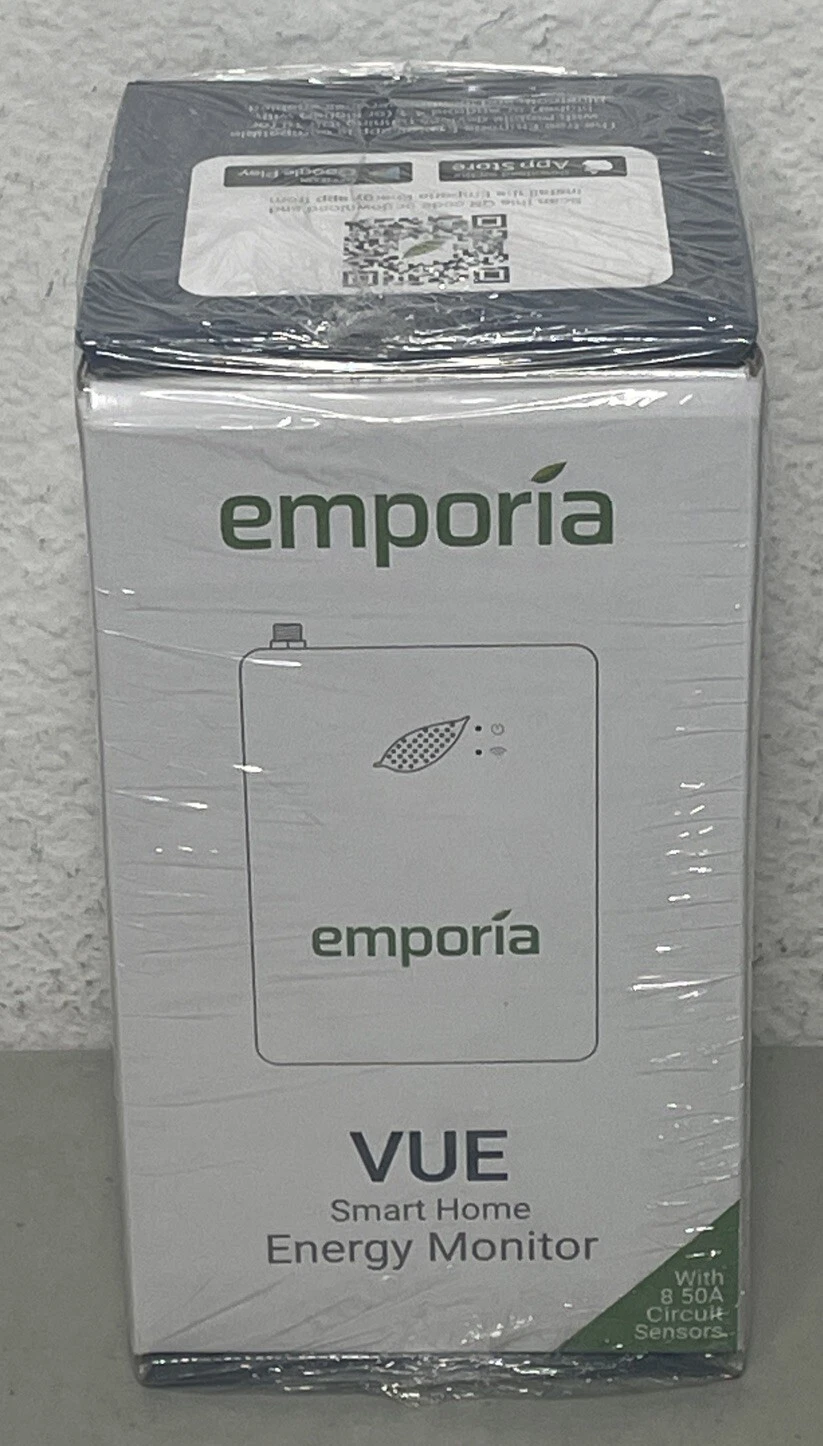 Emporia Gen 2 X002MBVKRN Vue Smart Home Energy Monitor 8 50A Circuit Sensors