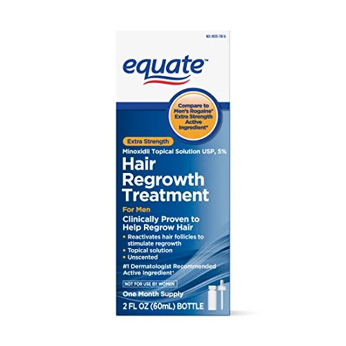 Equate - Hair Regrowth Treatment for Men with Minoxidil 5% Extra Strength, 2 fl oz