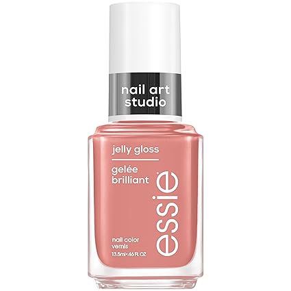 essie Nail Art Studio Jelly Gloss Nail Polish, Vegan, Boho Rodeo, Sheer Pink Nail Polish, Charm To Stable, 0.46 fl oz