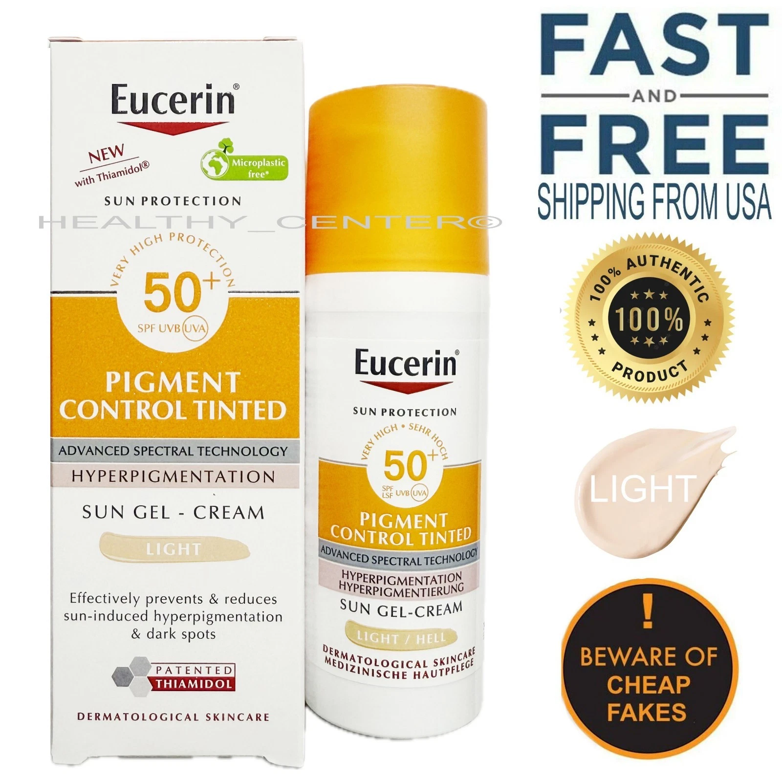 Eucerin Sun Pigment Control Tinted Light Gel-Cream SPF50+ 50ml