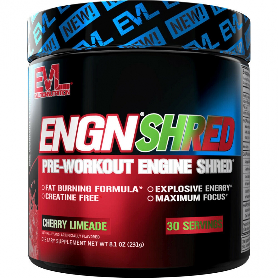 Evlution Nutrition ENGN SHRED Pre workout Thermogenic Fat Burner Weight Loss