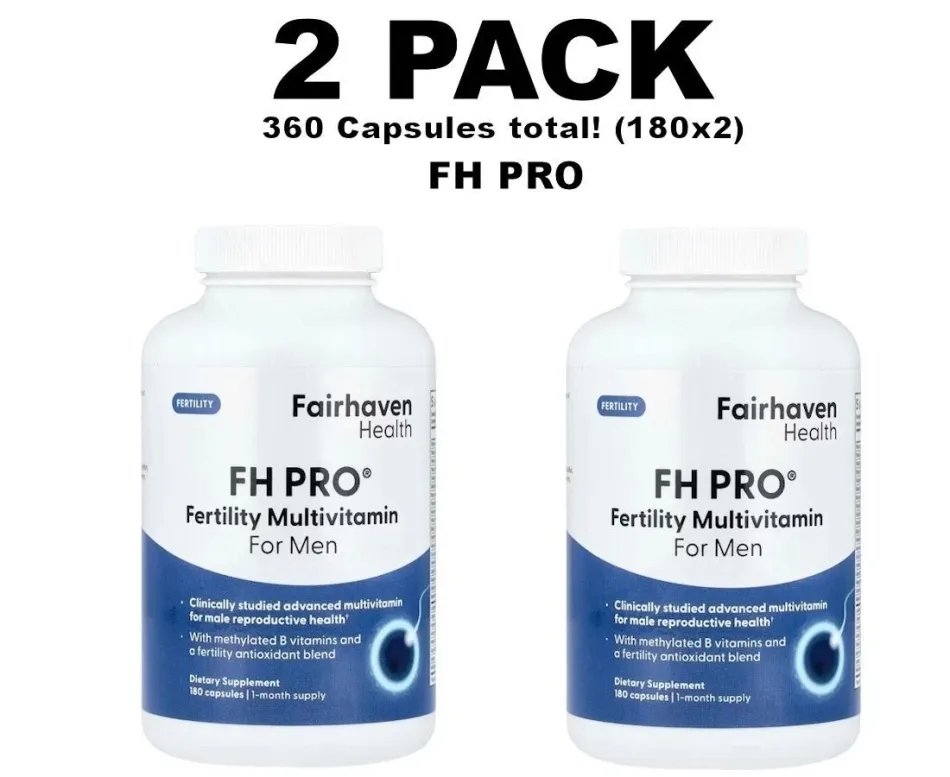 Fairhaven Health, FH Pro for Men, 2 PACK, 180 Capsules each 360 total