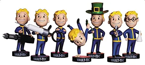Fallout Vault Boy 111 Bobbleheads Vault-Tec Complete Series 3 -Agiility, Arms Crossed, Big Guns, Luck, Medicine, Science & Small Guns