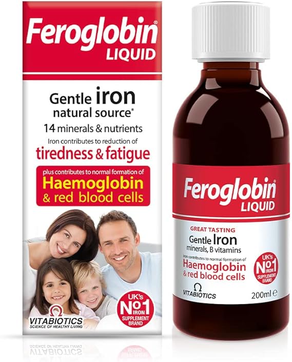 Feroglobin Vitabiotics -B12 Iron Supplement Liquid 200Ml