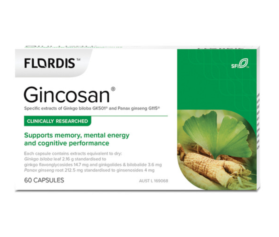 Flordis Gincosan 60 Capsules RRP $59.95