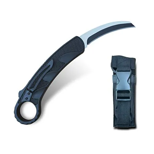 Folding Knife Tactical Pocket Knife Survival Fast Open - Tactical Folding Knife Assisted Opening - 440C Steel 58HRC - for Men Safety Defense Adventure Hiking Fishing Hunting (THK-9267)