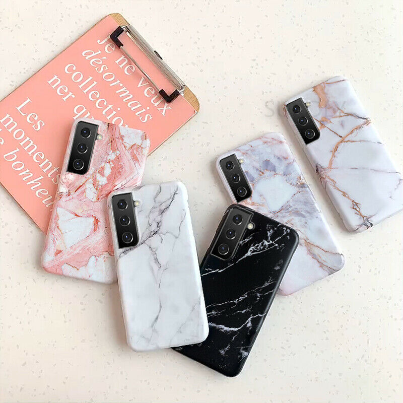 For Samsung S21 S20 S10 A21S A32 A52 Shockproof Marble Soft Silicone Case Cover