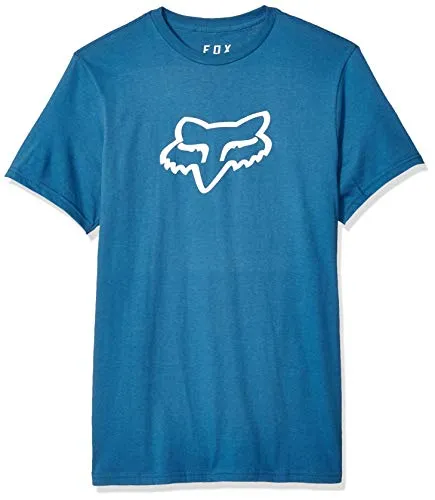 Fox Men's Standard Legacy Head Short Sleeve Basic T-Shirt, Dusty Blue, L