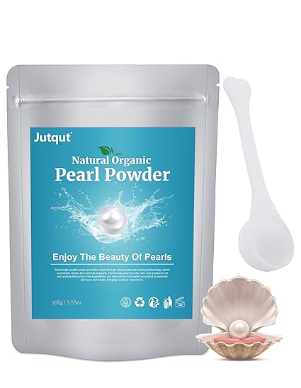 Freshwater Pearl Powder Organic, 100g100% Natural Pearl Powder,DIY Skincare DIY Antioxidant, Deep Cleansing, Pore-Shrinking, Anti-Aging Mask