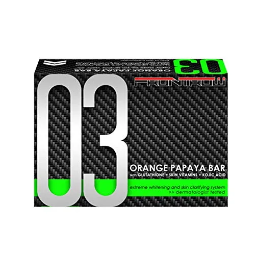 FrontRow 03 Orange Papaya Bar with Glutathione + Skin Vitamins + Kojic Acid