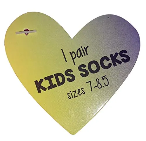 Fun Valentineï¿½s Day ï¿½Box of Socksï¿½ Gift for Girls. 4 Pair of Adorable Socks; 2 Fuzzy Ankle Socks, and 2 Crew Socks in a Fancy, Sparkly Gift Box (Large)