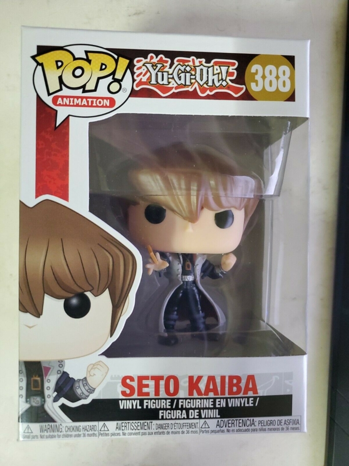 Funko POP! Seto Kaiba #388 YuGiOh Vinyl Figure Animation damaged box 36e