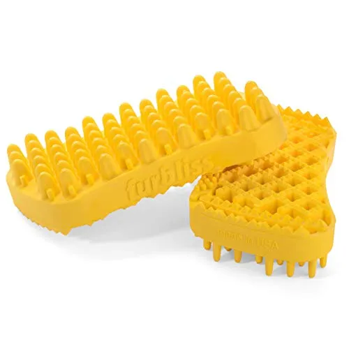 Furbliss Dog Brush for Grooming, Brushing and Bathing Med/Large Pets with Short Hair, Great for the Bath Deshedding and Massaging Your Pet - by Vetnique Labs