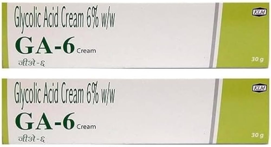 GA-6 Glycolic Acid 6% cream for all skin types - 30g (pack of 2)