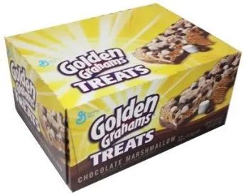General Mills Golden Grahams Treats - Chocolate Marshmallow 2.1 oz Bar (12 Bars)