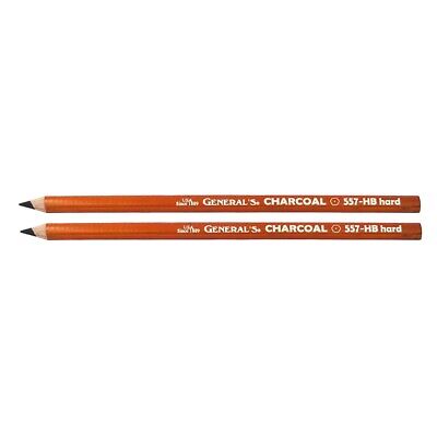 General's Charcoal Pencils HB 2-Count Package